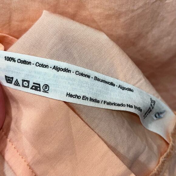 Free People Lightweight Tunic Top Short Sleeve Oversized Cotton Shirt Small - Picture 7 of 8